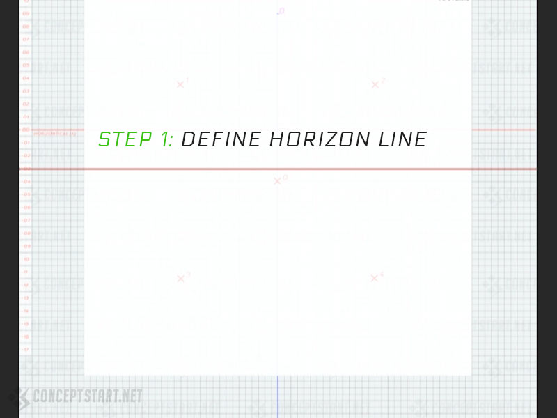 Step 1: Horizon Line